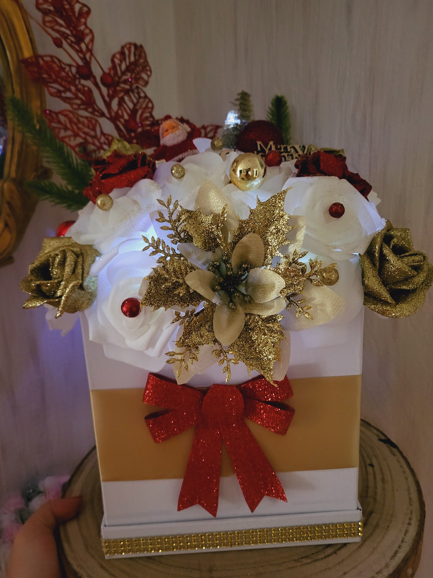 Boite de noël lumineuse