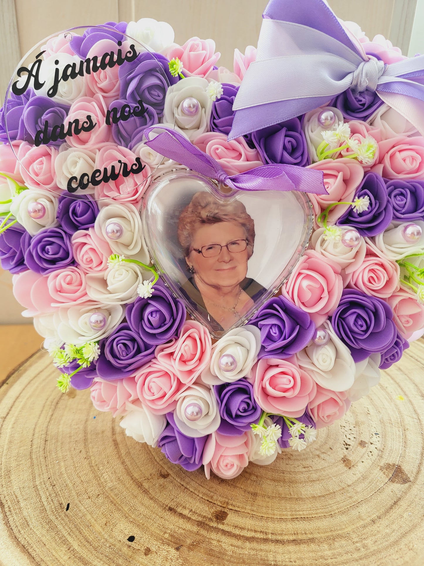 Coeur pour posée sur monument funéraire