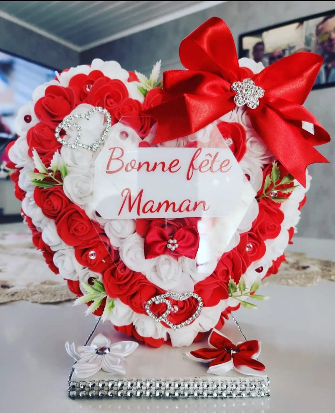 Coeur sur support personnalisé