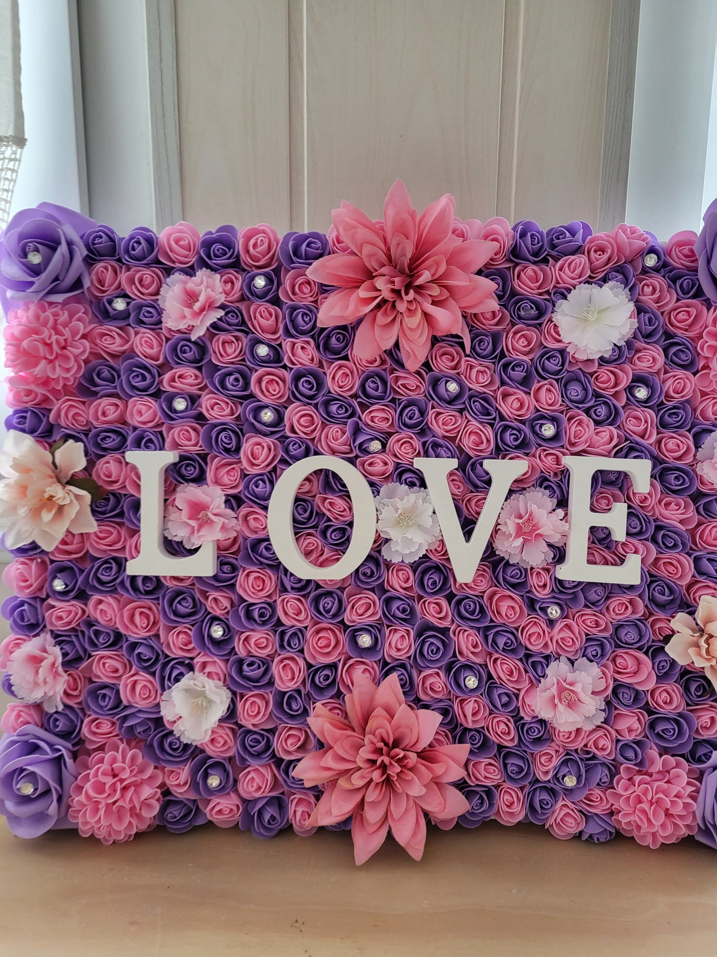 Cadre fleuri à suspendre