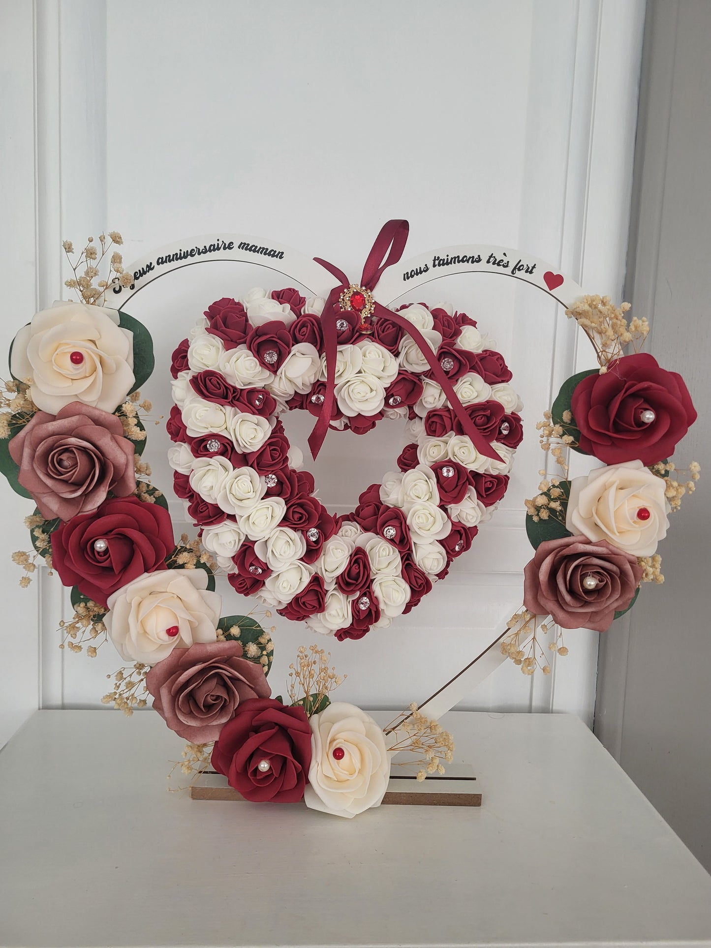Coeur double pour décoration avec led