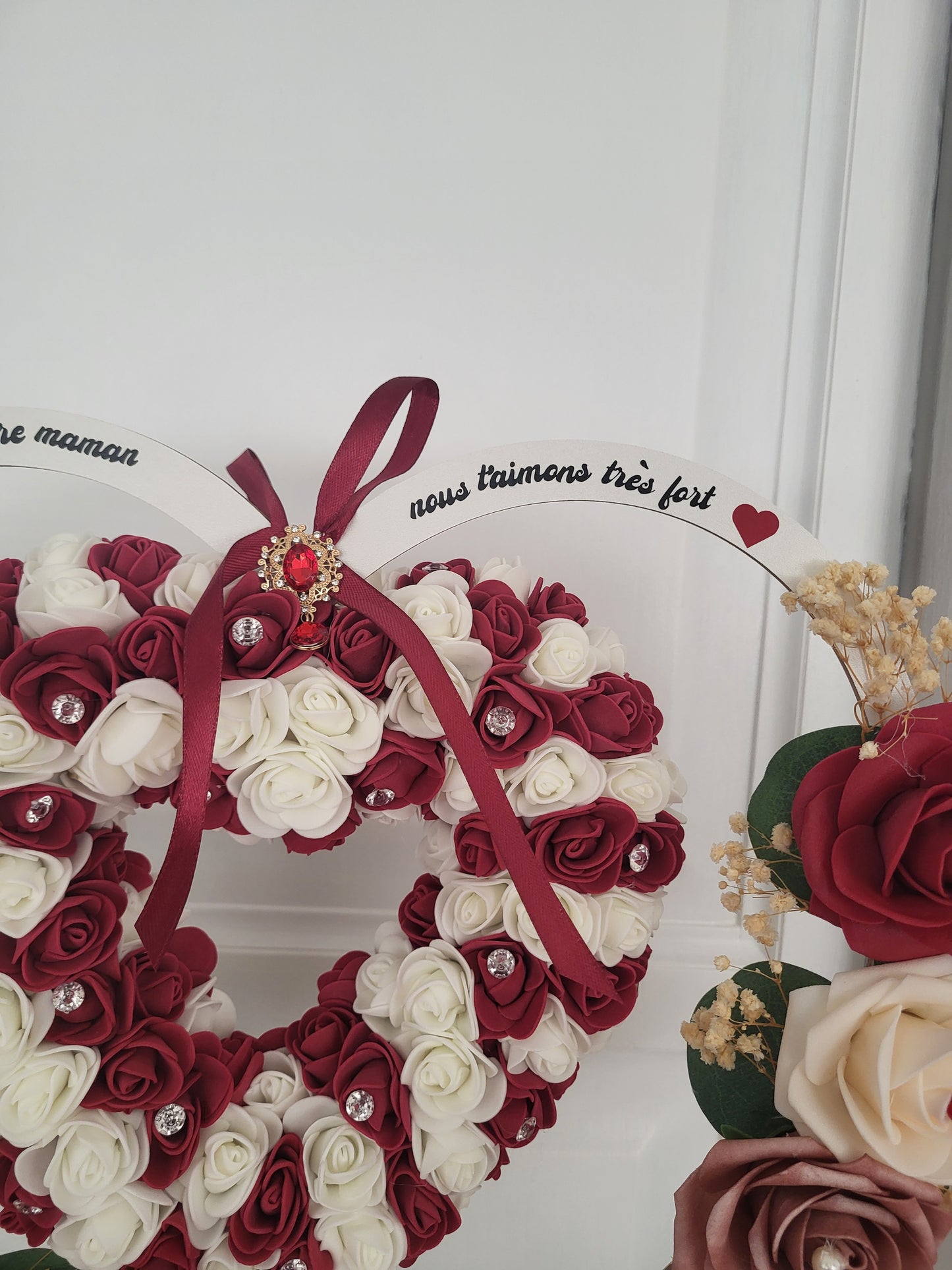 Coeur double pour décoration avec led