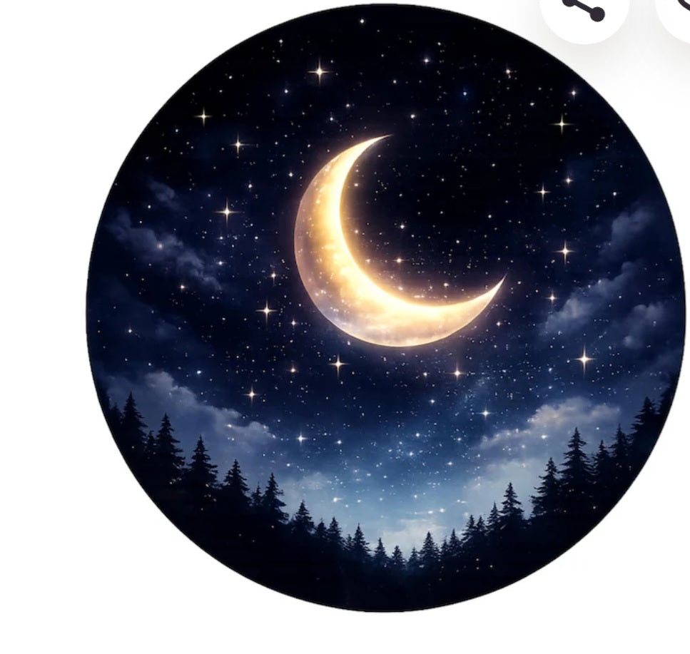Plateau avec la lune
