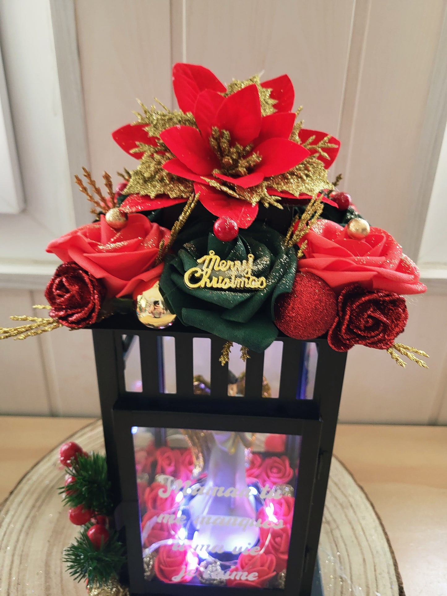 Lanterne ange de noël
