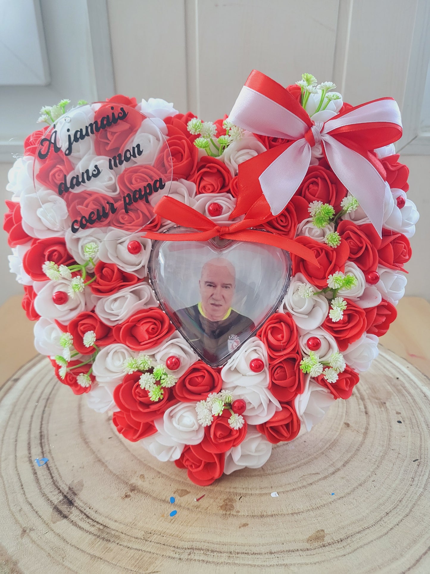Coeur pour posée sur monument funéraire