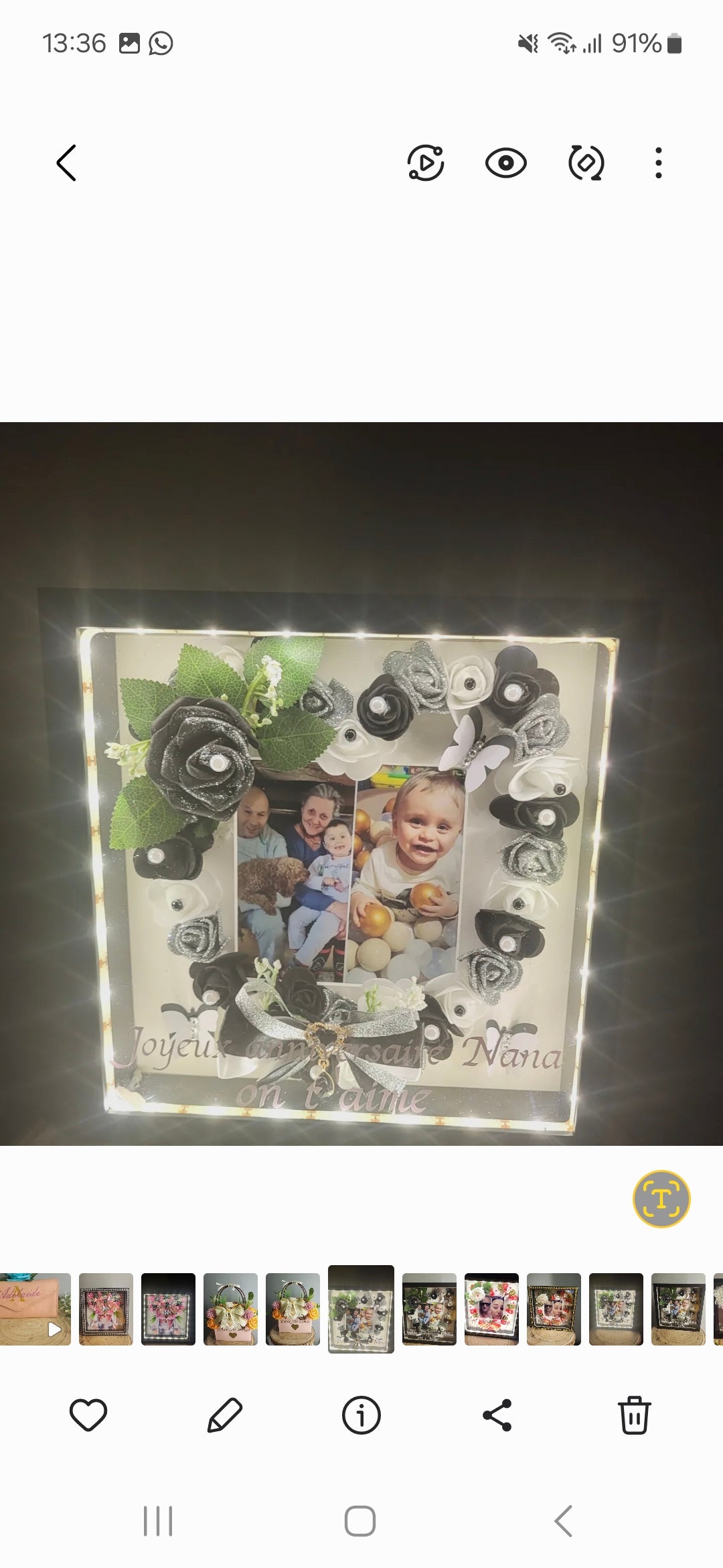Cadre à led