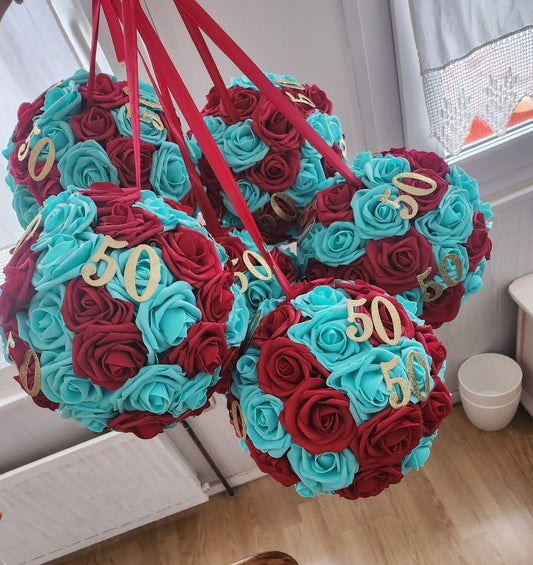 Boules de fleurs à suspendre