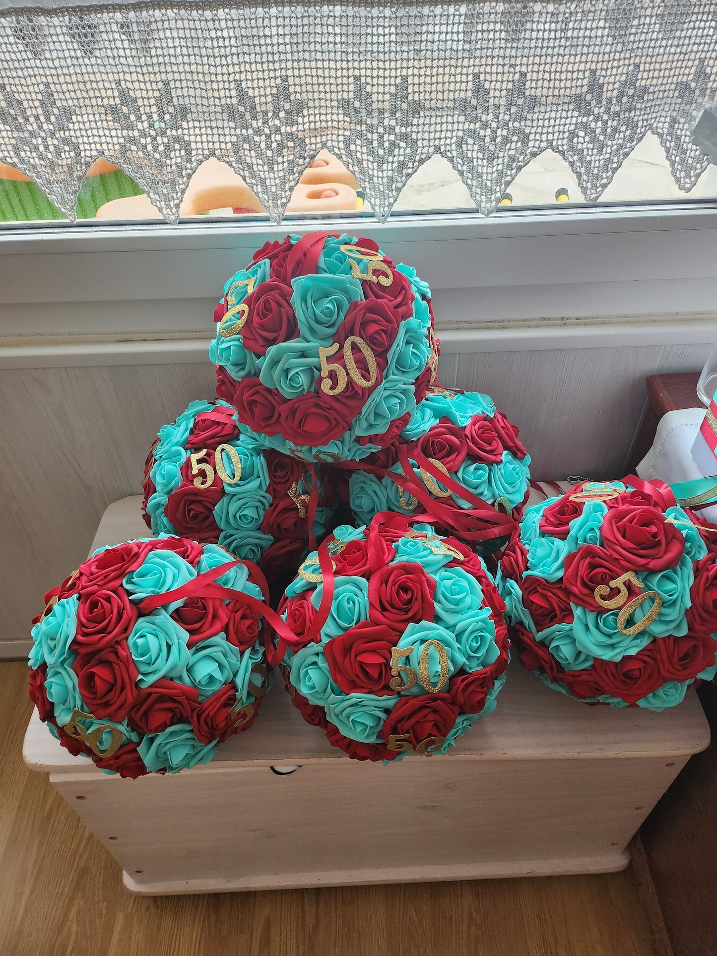 Boules de fleurs à suspendre