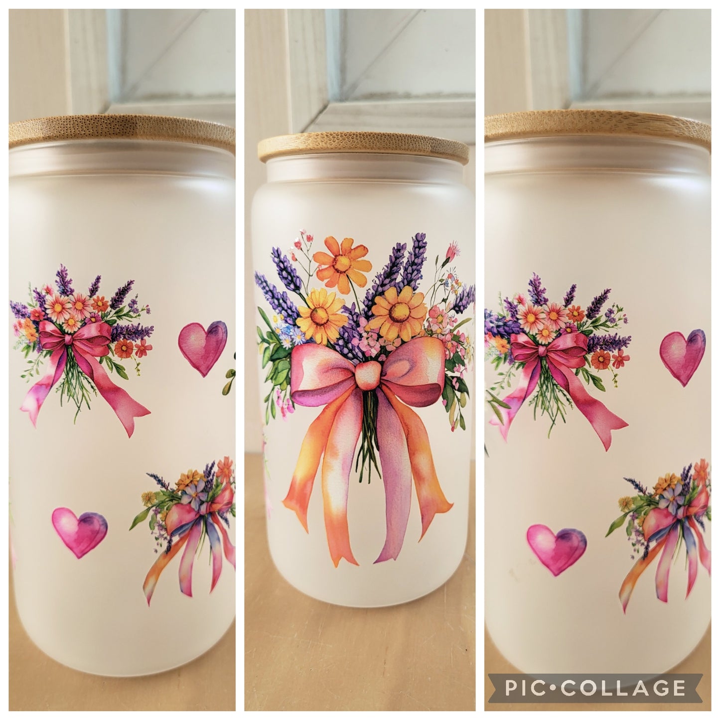 Gobelet en verre avec paille