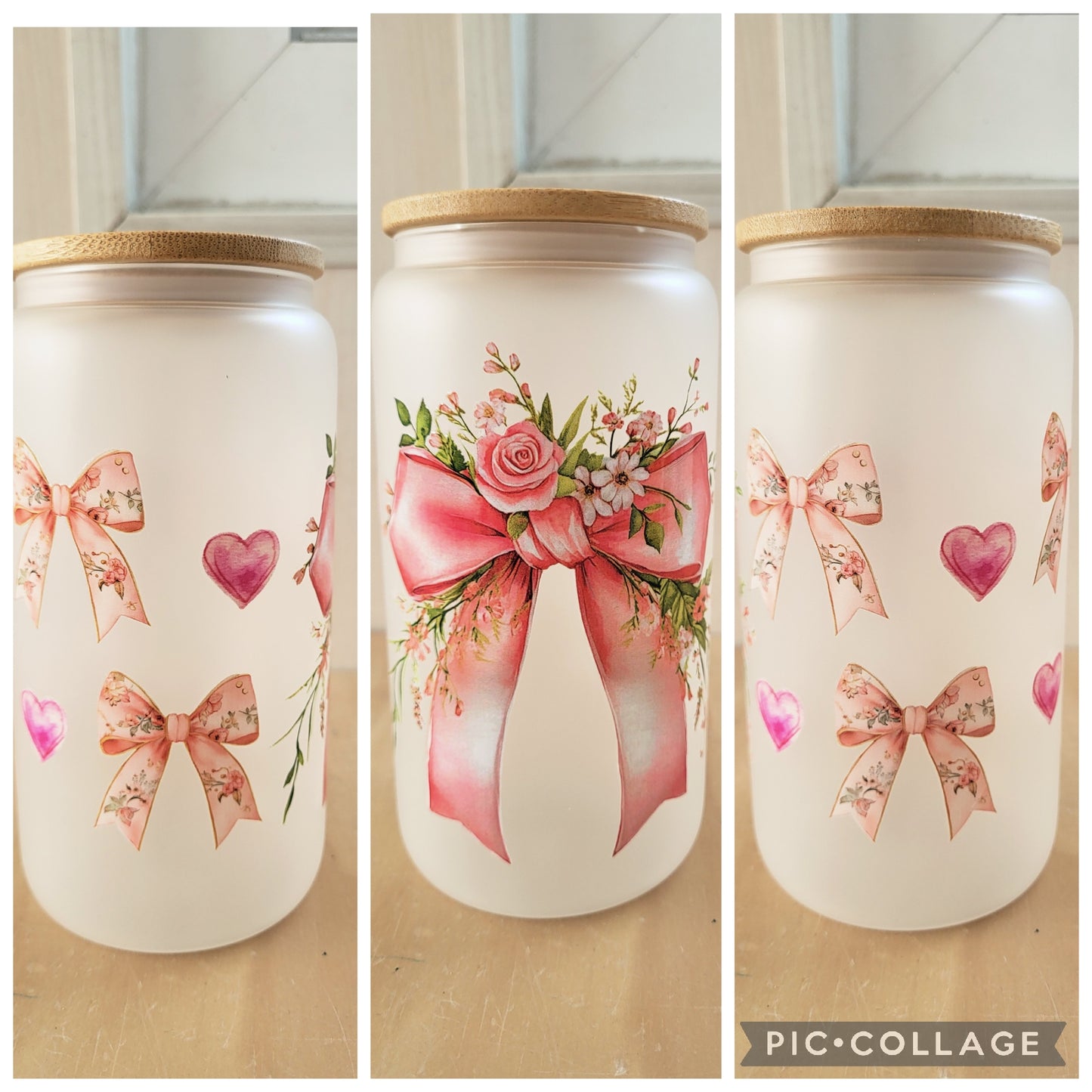 Gobelet en verre avec paille