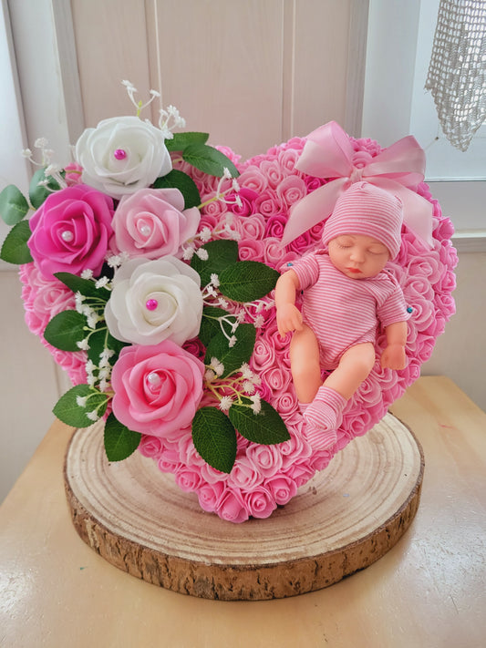 Coeur funairaire avec bébé