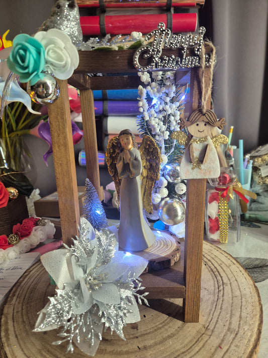 Lanterne de Noël avec ange