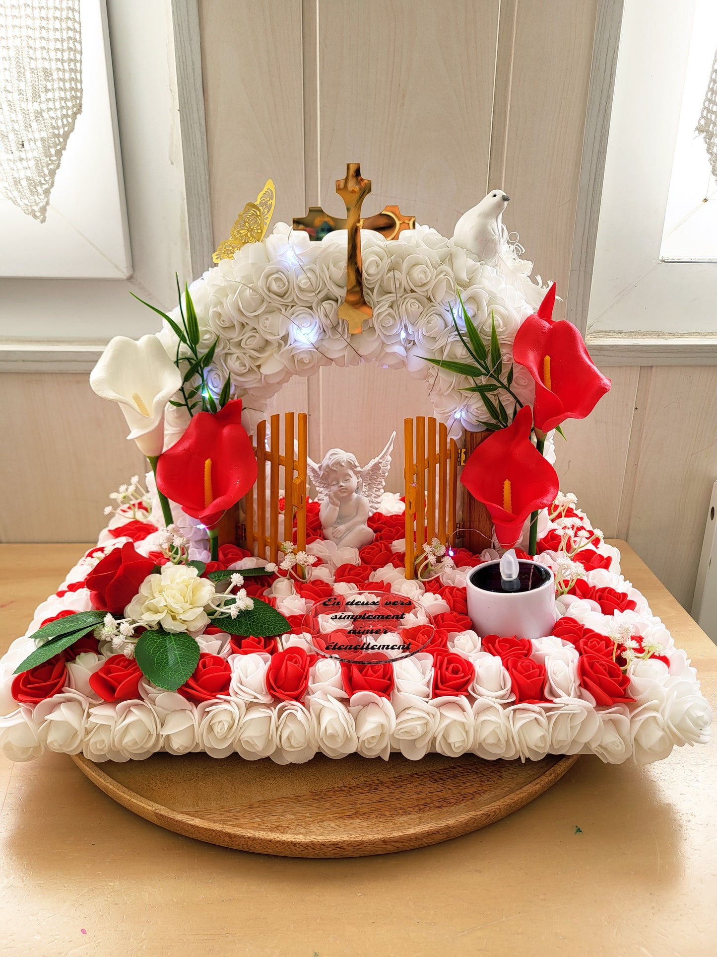 Porte du paradis avec led pour monuments funéraire