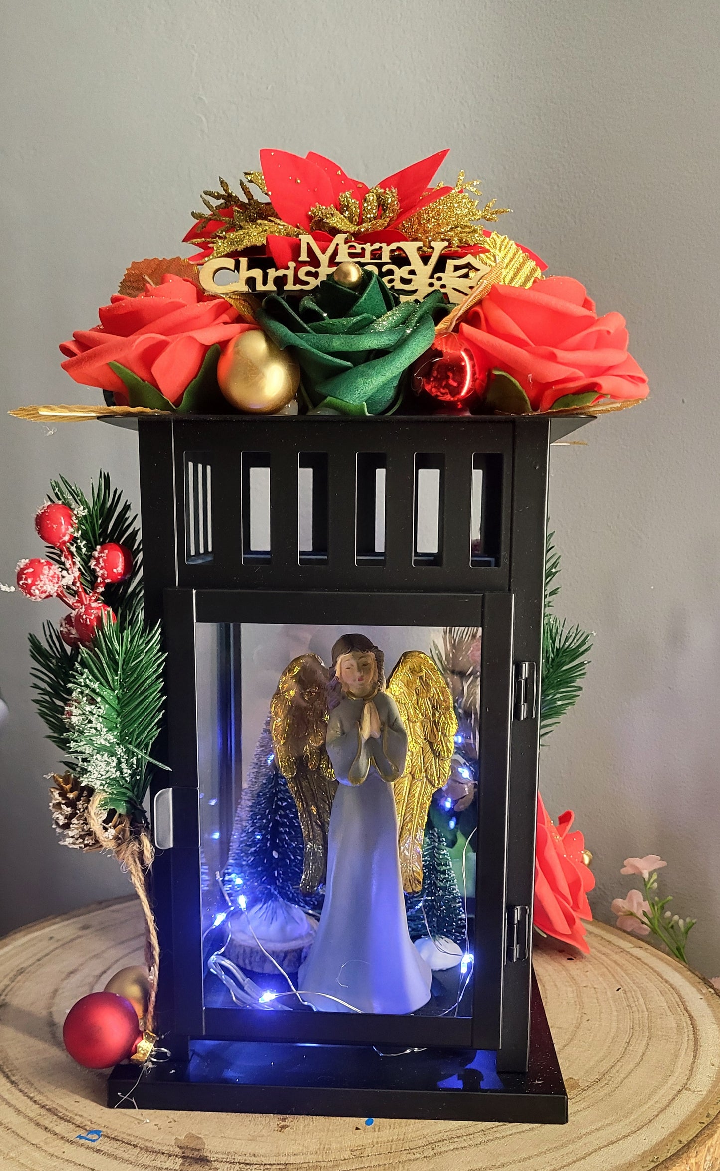 Lanterne ange de noël