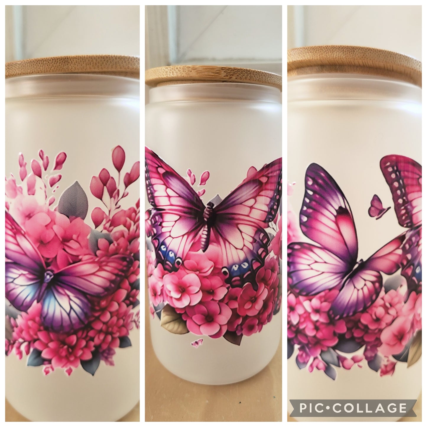 Gobelet en verre avec paille