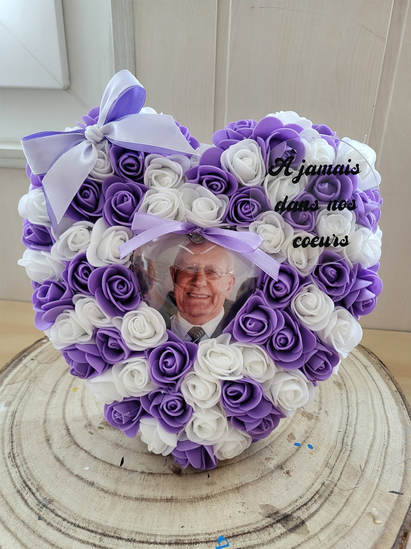 Coeur pour posée sur monument funéraire