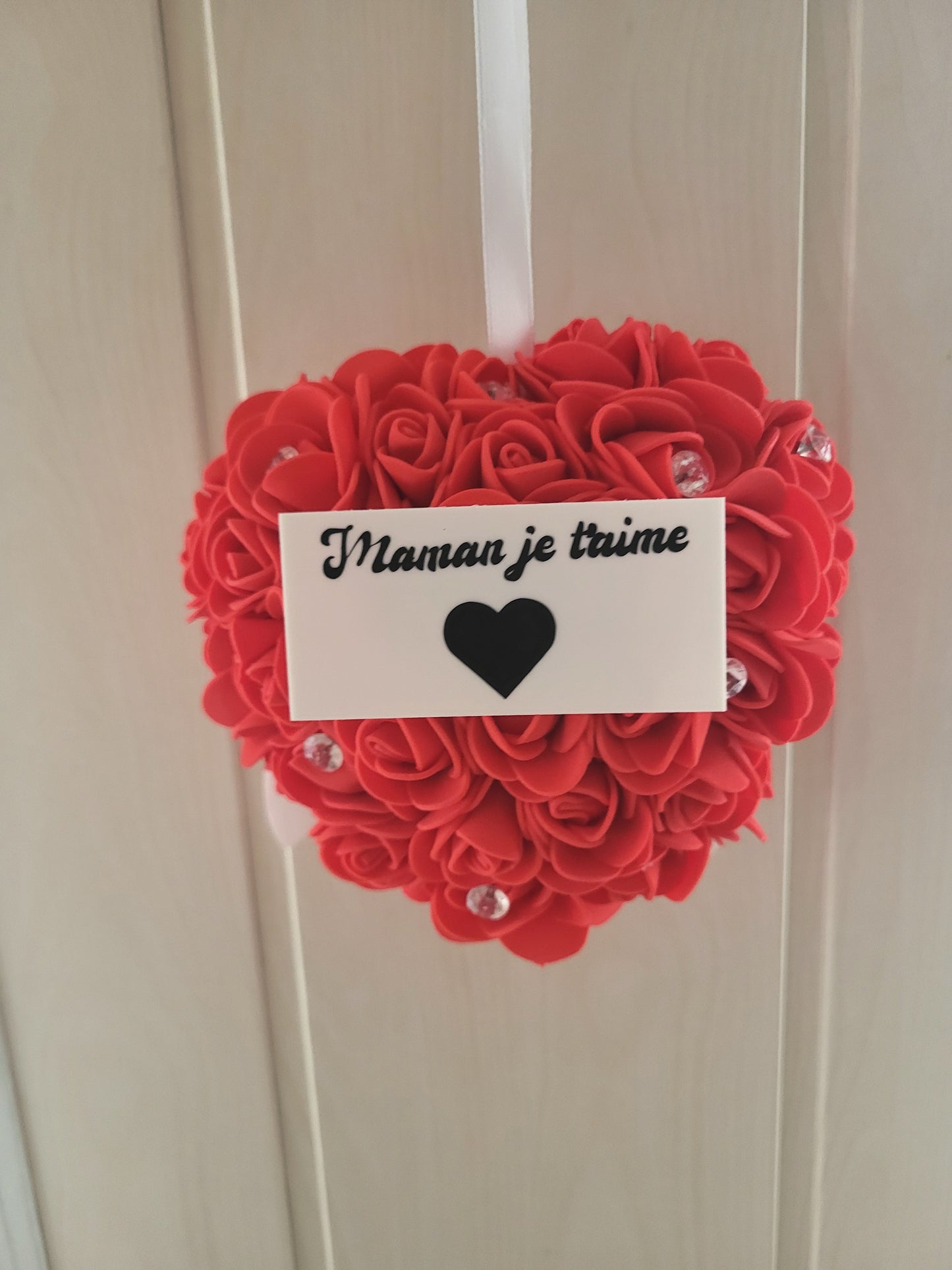 Petit coeur ange a suspendre